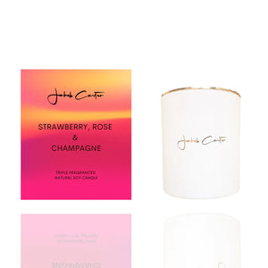 Strawberry Rose & Champagne Candle